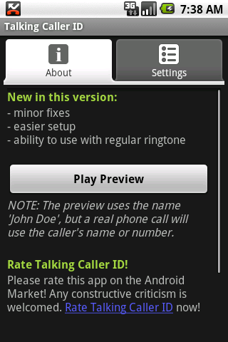 Talking caller id for android free download
